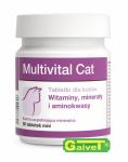 MULTIVITAL CAT Tabletki dla kotów mineralno-witaminowo-aminokwasowe 90 tabletek mini